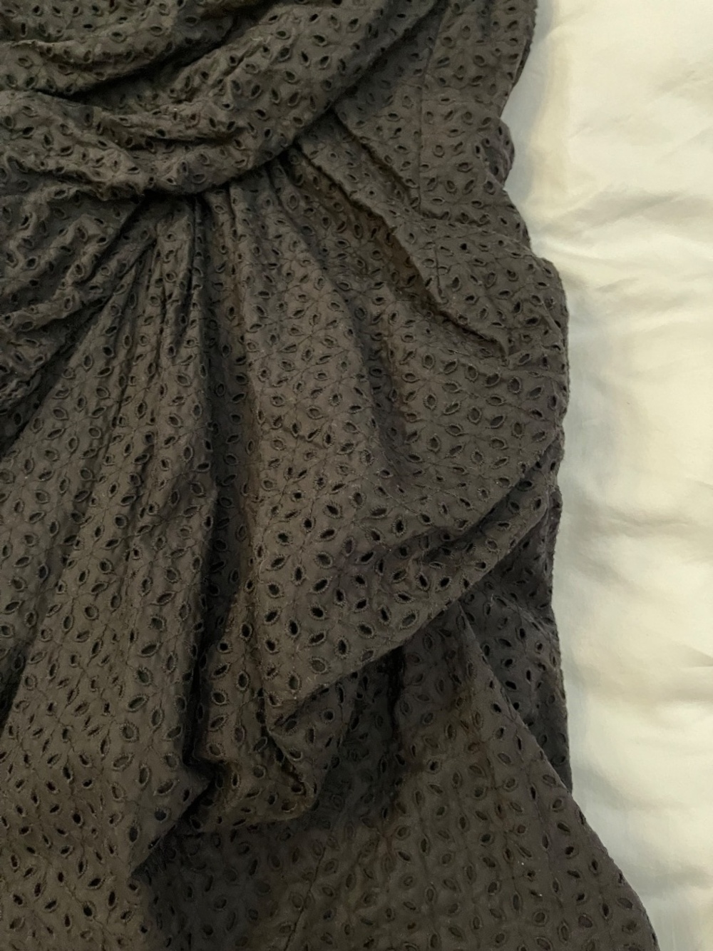 All Saints Spitalfields Dress, NEVER WORN, Broiderie Anglaise One Shoulder, US 6 - Picture 7 of 14
